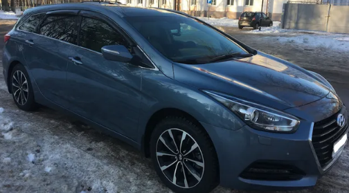 Дефлекторы окон (ветровики) Hyundai I40 Wagon 2011"EuroStandard" (Хюндай Ай40) Кобра Тюнинг