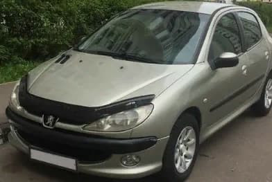 Дефлектор капота (мухобойка) Peugeot 206 с 1998 г.в. (Пежо 206) Вип Тюнинг